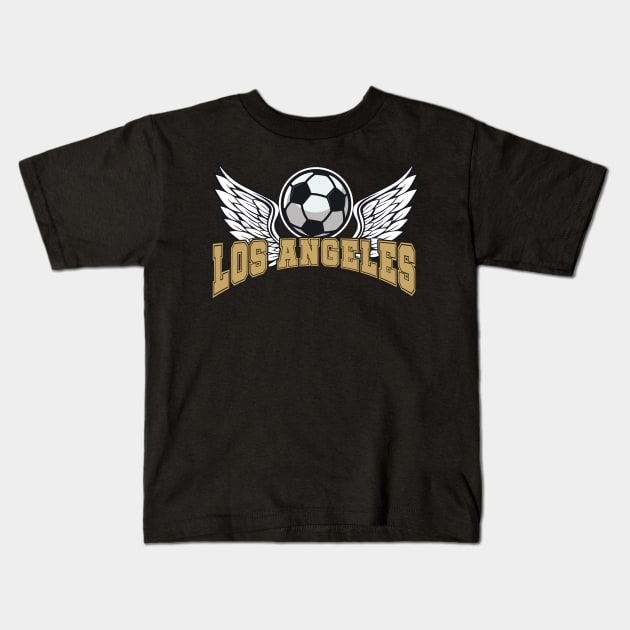 Los Angeles Soccer Kids T-Shirt by JayD World